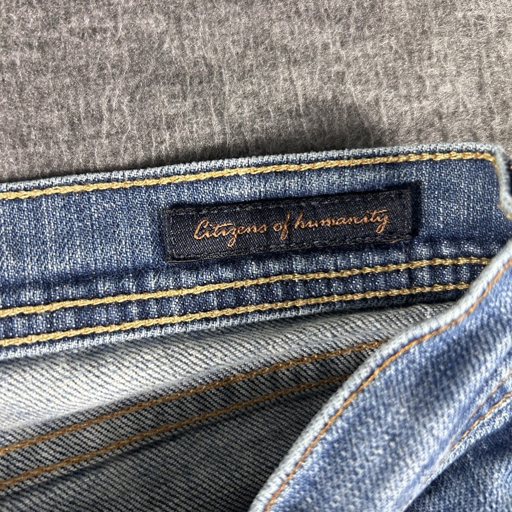 Citizens of Humanity Ingrid #002 Jeans Womens 28 Low Waist Flare Made USA Worn - Picture 6 of 11